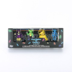 Five Nights At Freddy 2″ 4 Blacklight Figure Set Foxy Golden Ballon Toys
