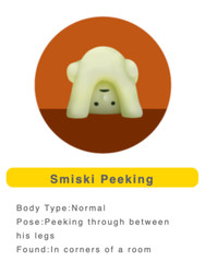 SMISKI Series2 Peeking GLOW IN THE DARK Figure Dreams Japan