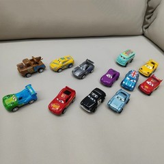 12pcs Pixar Cars Lightning McQueen Jackson Storm Mater Toy Set Kids Game Gift