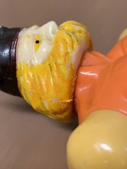 Vintage 80s MOTU KO Galaxy Heroes Wrestler Warrior Huk Orange Chest Variant READ