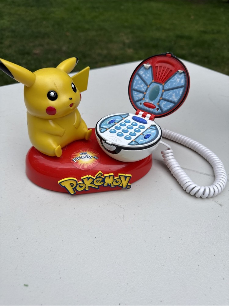 RARE Pokemon Pikachu Vintage Landline Telephone Phone 90s Pokeball Y2K Retro