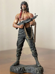 Rambo/3d Figure 25cm Professional Hand Painted