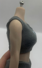 1/6 Female Flexible Seamless Doll Body For 12″ Greyish Posable Action Figure B