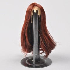 KUMIK 1/6 scale DARK REDDISH Hair Wig for 12” Female Figure Doll