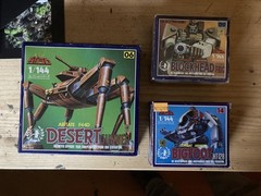 Dougram Desert Runner, Big Foot, Blockhead – 1/144 Diecast Model Takara Mint