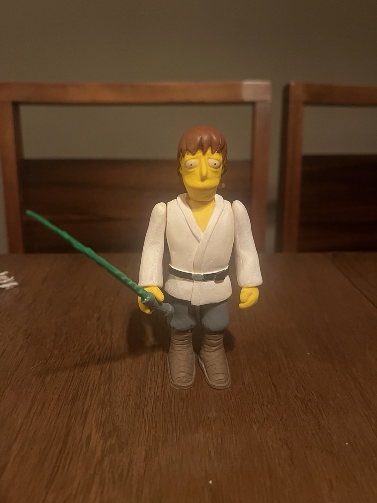 The Simpsons Custom Figure Luke Skywalker / Mark Hamill Rare Toyfare