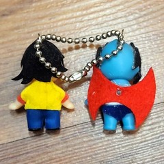 DEVILMAN デビルマン Kewpie DEVILMAN & AKIRA FUDO Kewsion Keychain 2012
