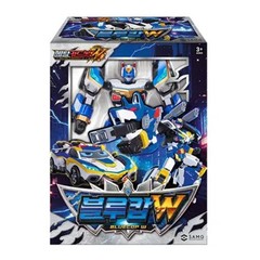 Metal Cardbot W BLUECOP Transform Robot Toy Car Police Card Korea