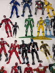 Huge Enormous Lot Bandai Power Rangers Action Figures 1990’s 2000’s Movie Loose