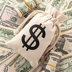24 Pack Dollar Sign Drawstring Bag for Halloween Party Favors Cowboy Cosplay