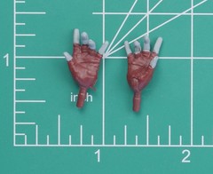 Marvel Legends What If…? Zombie Scarlet Witch Spell Hands 6″ 1/12 Scale Fodder