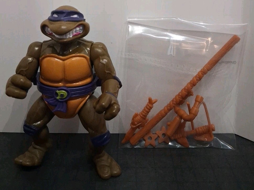 VTG 1991 Teenage Mutant Ninja Turtles Storage Shell Donatello *Near Complete* VG