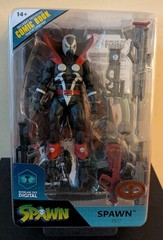 McFarlane Spawn 77 Digital Red Platinum Edition CHASE Black Suit Figure NYCC