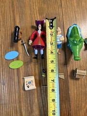 Disney Parks Exclusive Peter Pans, Wendy, Smee, Captain Hook, Alligator Figures