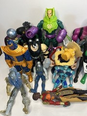 Collector Reseller Lot Of 13 Various Action Figures From Various Years DC Etc