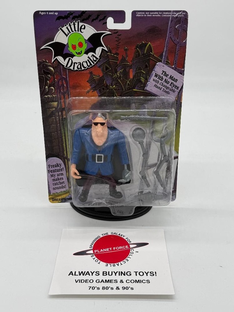 1991 The Man With No Eyes MOC Vintage Little Dracula Dreamworks Figure NEW