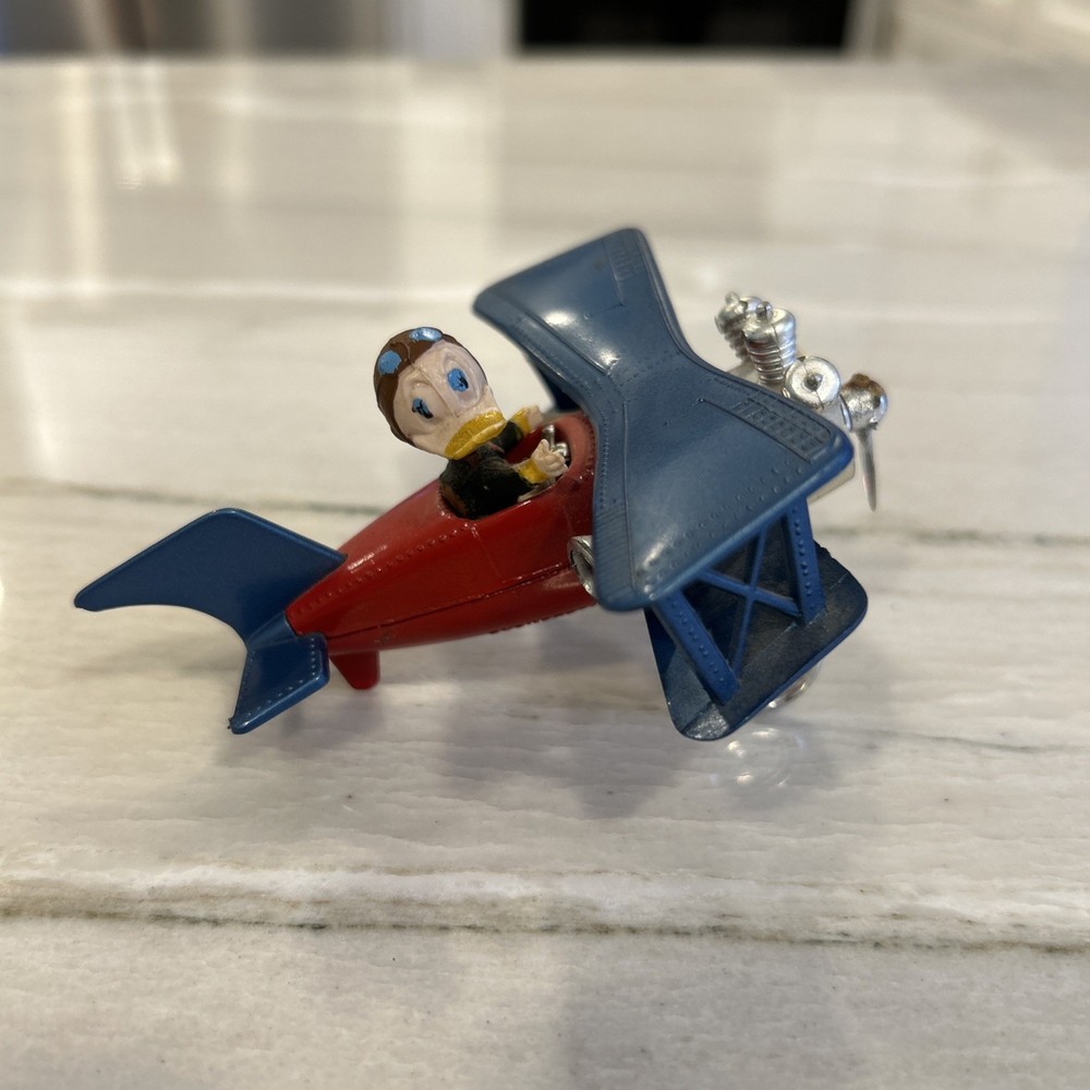 Polistil Poli Toys Disney Donald Duck Ww2 Diecast Metal Plane Vintage 60’s Italy