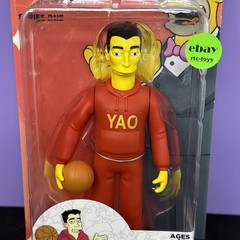 NECA The Simpsons YAO MING 25th Anniversary 5 Inch Action Figure Series 1 New