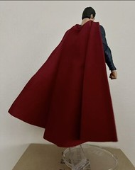 custom superman wired dark red cape 1/12 DC multiverse mcfarlane NOT FIGURE