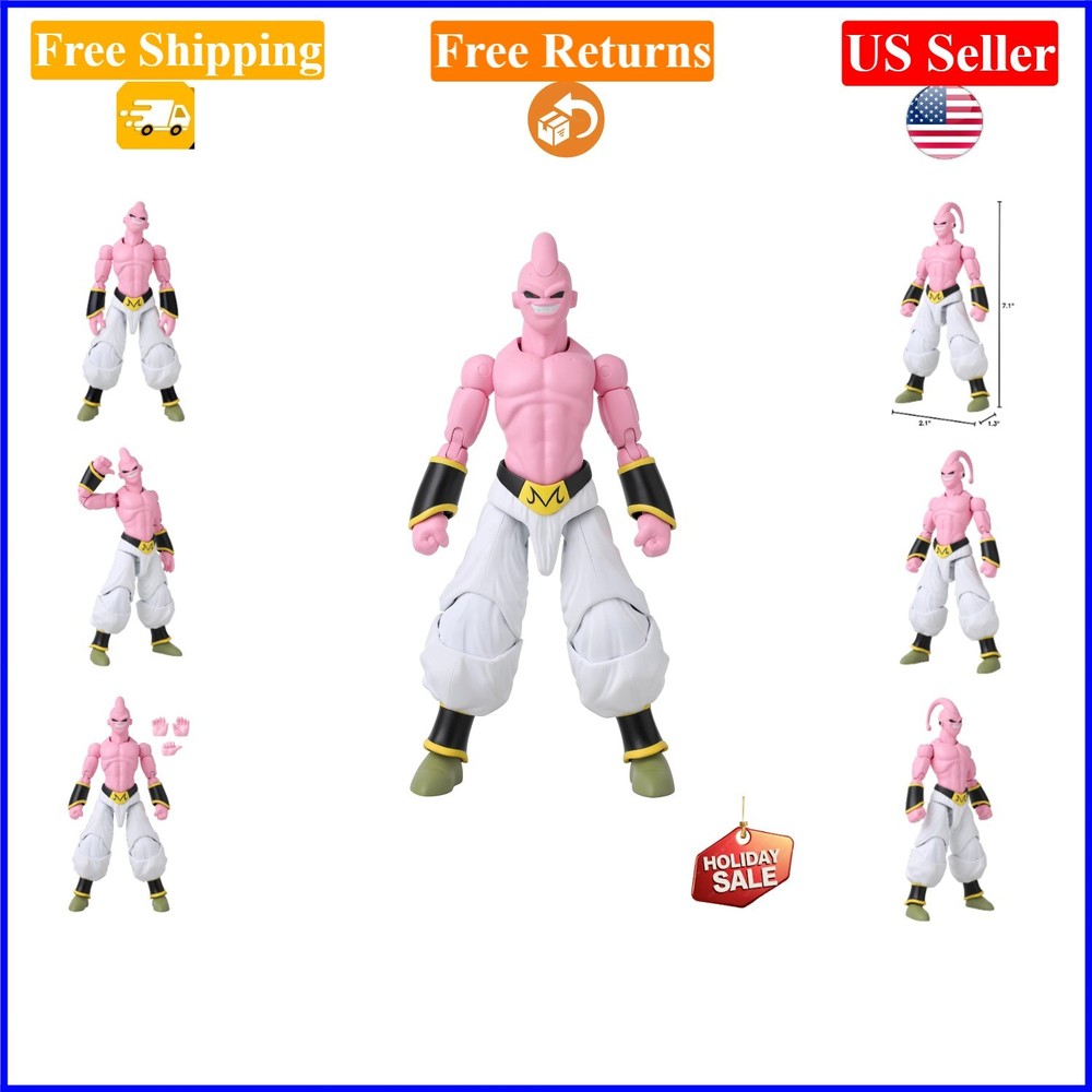 Dragon Ball Super Dragon Stars Majin Buu Super Action Figure, 6.5 inches