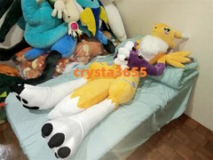 Digital Monster Digimon Renamon Giant Stuffed Toy Pillow 80CM/1.7M Doll Lot