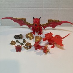 Red & Gold Dragon Figures Mixed Bundle Treasure X Kinetic Sand Kinder Surprise