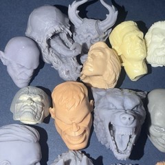 Marvel Legends DC Comics 3D Printed Heads Lot Bundle Customizable Heads BAF