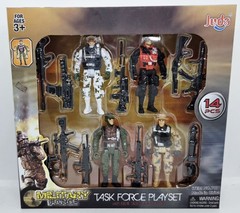 NEW Juda Military Force Task Force Play Set with Real Size Accessories 14 Pieces