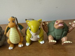 Vtg 90s Pokémon Nintendo BK Toy Lot of 4 Dragonite Graveler Sandshrew 1999