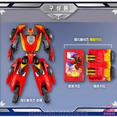 Metal Cardbot S RED BLITZ Transformation Muscle Car Action Figure Toy 2024