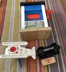 Learning Curve Thomas Train Wooden Harold’s Mail Delivery Set Main Items!