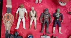 Star Wars Lot Of 15 Large, Regular, And Micros Action Figures R2-D2 Chewbacca