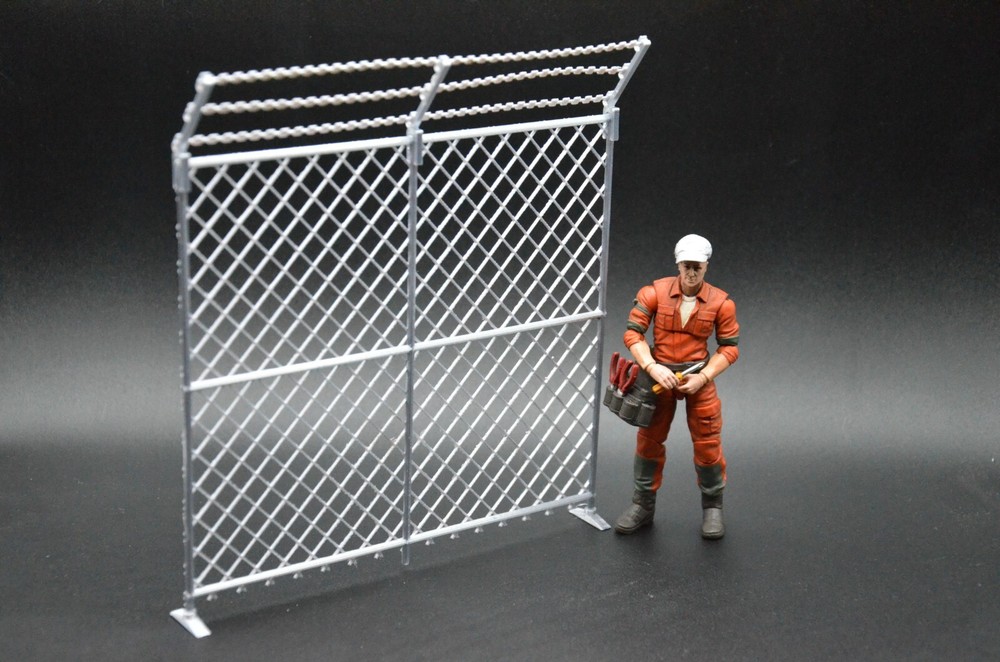 1:18 SCALE CUSTOM BARBED WIRE FENCE MILITARY GI JOE 4″ FIGURE DIORAMA PROP