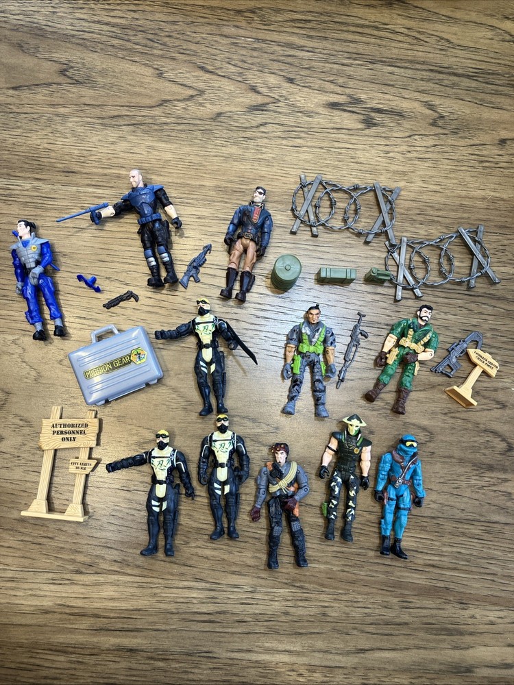 Lanard The Corps Special Force Units Action Figures Weapons Accesories Lot of 11