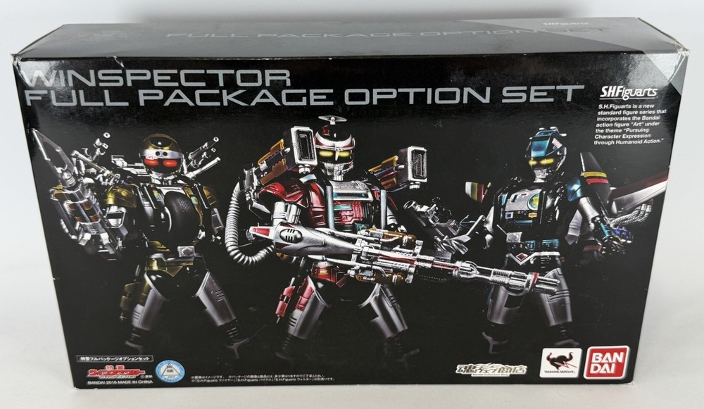 WINSPECTOR FULL PACKAGE OPTION SET S.H FIGUARTS BANDAI ACTION FIGURE *NEW*