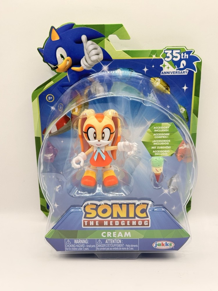 Sonic The Hedgehog Cream 35th Anniversary Cream Jakks Pacific Brand New in Box