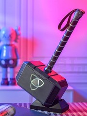 19in Marvel Legends Avengers Thor Mjolnir 1:1 Hammer Metal LED Sounds Prop Gift