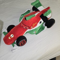 Pixar Cars 2 Francesco Bernoulli 15″ Plush Formula 1 Racing Car Disney Store F1
