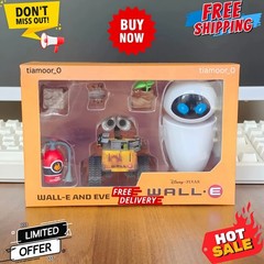 Wall-E And Eve Mini Robot Movable Action Figure Party Toys Gift New in Box