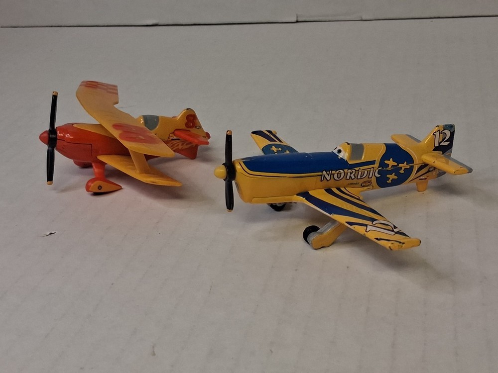 Disney Pixar Planes Diecast Lot Of 2 Sun Wing & Gunnar Viking No. 12