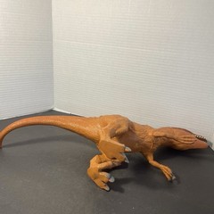 Toys R Us Velociraptor Dinosaur 18” Figure Soft Plastic Rubber 2014