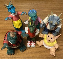 Set of 6 Disney Dinosaurs TV Show Sinclair Family Figures 1990’s
