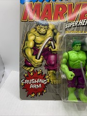 Marvel Super Heroes Incredible Hulk Action Figure 1990 Toy Biz Crushing Arm New