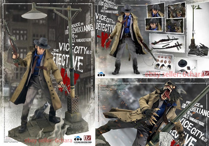 COOMODEL X My Face VC002 Vice City Detective W 1/6 Action Figure Deluxe Edition