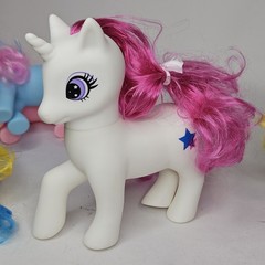 10x Gi-Go Wonder Pony Land Unicorns Lot Purple Pink Blue White Stars Bee Bolt