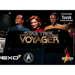 EXO-6 Star Trek Voyager 1/6 ~ CAPTAIN JANEWAY,Lt TUVOK & the EMH FREE SHIPPING