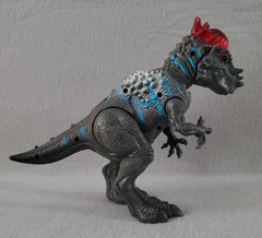 Pachycephalosaurus Dinosaur Action Figure Misco Toys Roaring Light & Sound 10in