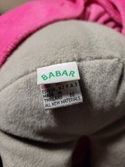 Babar CELESTE 15″ Plush Toy Elephant Queen By Gund 1989 Vintage