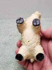 2006 Sheep Gray With Black Eyes Soft Rubber Toy Figure 4.75″ Long