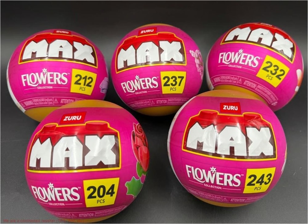 LOT OF 5!!!! MAX Build More Flowers Capsule – Long Flowers RANDOMLY CHOSEN